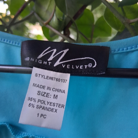 Midnight Velvet Turquoise Dress - Picture 5 of 6